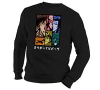 Cowboy Bebop Color Anime Characters TV Unisex Black Sweater Size XL