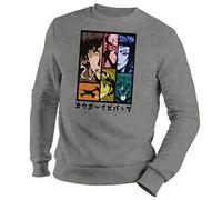 Cowboy Bebop Color Anime Characters TV Unisex Grey Sweater Size XXL