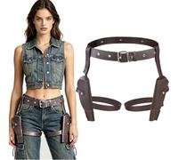 Cowboy Belt with Twin Gun Holster Wild West Fancy Dress Accessory