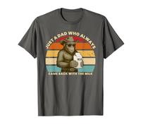 Cowboy Bigfoot Just A Dad Who Always Came Back With The Milk T-Shirt