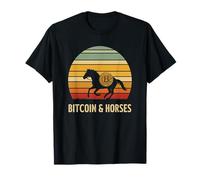 Cowboy Bitcoiner Horse Riding Wealth Blockchain Bitcoin T-Shirt