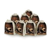Cowboy Black Hat Western Boots 8 PCS Muslin Bags with Drawstring Sachet Bags Empty Small Cotton Drawstring Bag Muslin Reusable & Washable Cotton Bag for Herb Spice Candy Soap Jewelry Wedding Gift Pouc