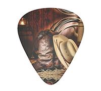 Cowboy Black Hat Western Boots Advanced guitar pick 12 pieces Three thicknesses for bass, electric guitar, acoustic guitar bag