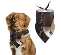 Cowboy Black Hat Western Boots Dog Bandana Triangle Dog Scarf Washable Polyester Dog Bibs Cute Pet Bandana for Medium Large Dogs Puppy and Cats
