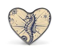 Cowboy Black Hat Western Boots Lapel Pin, Metal Heart Lapel Pins, Fashion Badge for Shirts, Jackets, Hats, Old Nautical Chart Style, Love form