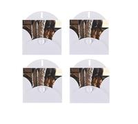 Cowboy Black Hat Western Boots Print Blank Greeting Cards, Love Buttons, Pearl Paper Envelopes Suitable For Various Occasions - Anniversary Cards, Thank You Cards, Holiday Cards, Wedding Cards