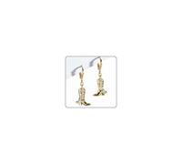 Cowboy Boot Earrings for Women Western Cowgirl Hat Earrings Gold Enamel Boot Dangle Women's Country Concert Outfits (A1)