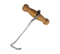 Cowboy Boot Hooks - 10x21cm Wooden Handle Boot Pulls | Long-Handled Boots Hook Tool for Easy Wearing & Removing Boots, Equestrian Hoof Care, Horse Riding Cleaning Accessory