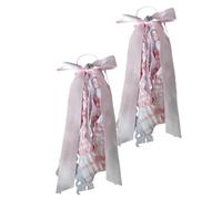 Cowboy Boot Ribbon Pearl Lace Plaid Satin Accessorie