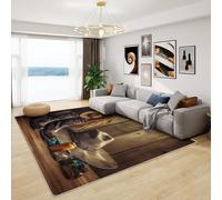 Cowboy Boot Rug - Western Style Rug, Wild West Rugs for Living Room Bedroom, Washable Non Slip Soft Small Carpet, Patterned Area Rugs & Home Decor 50x80 cm