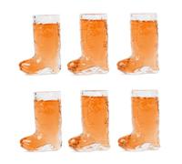 Cowboy Boot Shot Glass Set - Real Glass - Cowgirl Bachelorette Party Decorations, Western & Cowboy Themed Party Decorations (Set of 6)