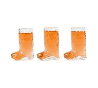 Cowboy Boot Shot Glass Set - Real (not plastic) - Cowgirl Bachelorette Party Decorations, Western Themed, Cowboy Theme Party, Set of 3