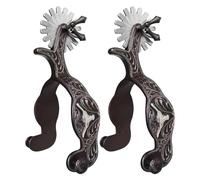 Cowboy Boot Spurs,Equestrian Sports Gear - Horse Boot Spurs,for Show Jumping Ranch Work Equestrian Training Competitive Games Ranchers Horse Trainers Outdoor Enthusiasts