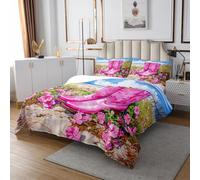 Cowboy Boots Coverlet Set King Size,Southwest Style Cowgirl Bedspread Fashion Room Decor for Kids Girls Boys,Blooming Floral Bedspread with 2 Pillowcase,Dark Purple Green