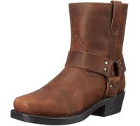 Cowboy boots for men, cowboy and biker boots, leather western boots, non-slip laces up to the middle of the calf,46