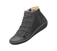 Cowboy Boots Women Comfortable Warm Round Toe Walking Booties Half-Height Zip-up Chunky Heel Shoes for Wedding Outside Dancing Ankle Boots for Women UK Mid Heel Grey