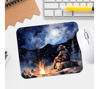 Cowboy Campfire Dreams Premium Textured Mouse Pad, Waterproof And Non-Slip Desk Pad For Gaming And Office Use