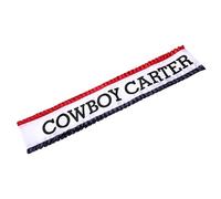 Cowboy Carter Sash with Red and Blue Frills