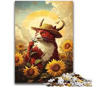 Cowboy Cat 2000 Piece Jigsaw Puzzles for Adults,Family Game Stress Reliever Difficult Challenge Artists Collection,Fine Art (70X100cm)