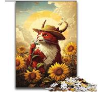 Cowboy Cat Jigsaw Puzzles 2000 Pieces for Adults Teens, Interesting Stress Reduction Parent-child Interaction (70x100cm)