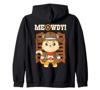 Cowboy Cat Meowdy Sheriff Cat Zip Hoodie