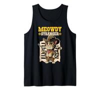 Cowboy Cat Meowdy Stranger Sheriff Cat Tank Top