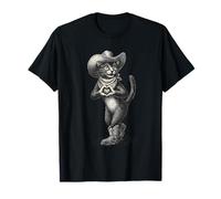 Cowboy Cat Vintage Western Country Cowgirl Funny Cat T-Shirt