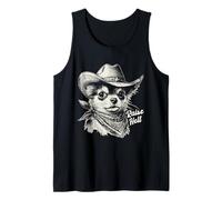 Cowboy Chihuahua Raise Hell Funny Wild West Dog Design Tank Top