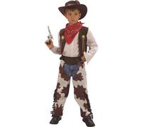 Cowboy Children's Wild West Costume for Boys Ages 8-10 (L), Height 148cm
