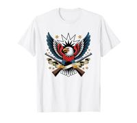 Cowboy Conservative Eagle Hat American Flag Vintage Graphic T-Shirt