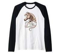 Cowboy CORE Wild AS The Western Wind Horse Raglan Baseball Tee