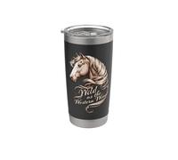 Cowboy CORE Wild AS THE Western Wind Horse Stainless Steel Insulated Tumbler