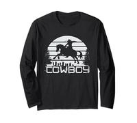 Cowboy Country Rodeo Texas, Vintage Bull Long Sleeve T-Shirt