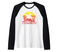 Cowboy Country Rodeo Texas, Vintage Bull Raglan Baseball Tee