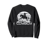 cowboy country rodeo texas, vintage bull Sweatshirt