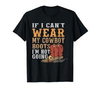 COWBOY COWGIRL BARN BULL RIDER : My Cowboy Boots T-Shirt