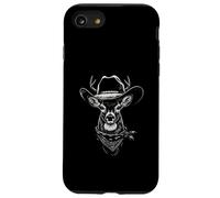 Cowboy Deer Portrait Vintage Western Buck Wildlife Wild West Case for iPhone SE (2020) / 7/8