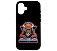 Cowboy Dj Mixing Beats Cool Headphones Case for iPhone 16