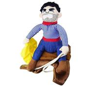Cowboy Dog Costume Adjustable Cotton Chucky Dog Costume EasytoClean Cowboy Riding Saddle Costumes for Halloween Christmas Parties Size S