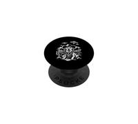 Cowboy Dog with UFOs in Desert Landscape PopSockets Adhesive PopGrip