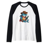 Cowboy Dolphin Sheriff Badge Raglan Baseball Tee