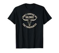 Cowboy. Don't Confuse My Silence. Wild West Wisdom.Skull T-Shirt