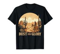 Cowboy Dust and Glory Western Sunset Trail T-Shirt