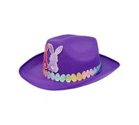 Cowboy Easter Hat - Bunny Ear Non-Woven Western Cute Cowboy - Cowgirl Hat Kids Costume - for Celebration Birthday Family Gatherings Holiday Stage