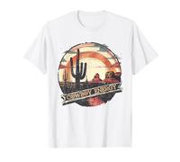 Cowboy Energy Vintage Sunset Desert Sun Cactus Horse Riding T-Shirt