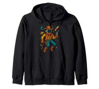 Cowboy Floating in Space Zip Hoodie
