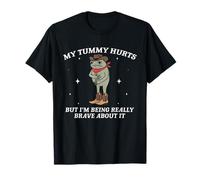 Cowboy Frog My Tummy Hurts But I'm Being Really Brave About T-Shirt