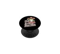 Cowboy Frog On A Mushroom Cute Cottagecore Hop Along Partner PopSockets Adhesive PopGrip