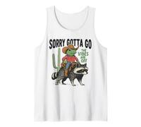 Cowboy-Frog Riding Raccoon - Gotta Go, The Vibes are Off Tank Top