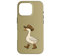 Cowboy Goose Funny Western Walking Boots Hat Humor Design Case for iPhone 16 Pro